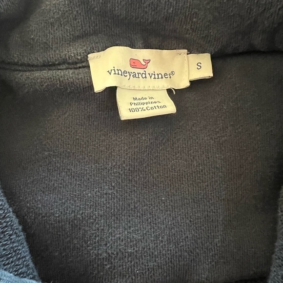 Vineyard Vines Navy 1/4 Zip Pullover Sweatshirt Women's Small - Picture 6 of 6